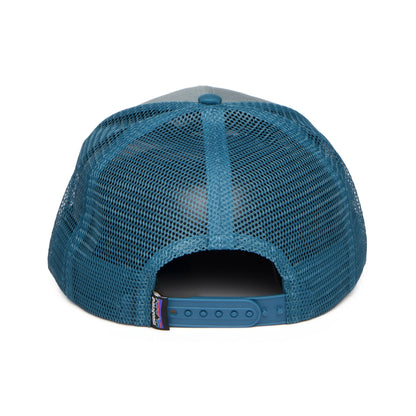 Casquette Trucker Enfant en Coton Bio P-6 Logo sauge-bleu sarcelle PATAGONIA