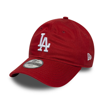 Casquette Enfant 9TWENTY MLB League Essential L.A. Dodgers rouge profond-blanc NEW ERA
