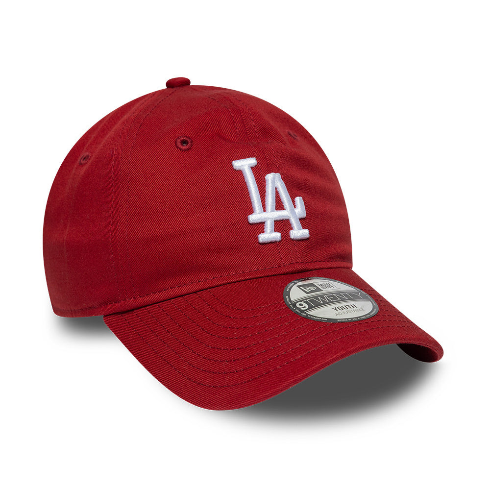 Casquette Enfant 9TWENTY MLB League Essential L.A. Dodgers rouge profond-blanc NEW ERA