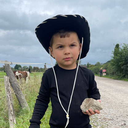 Chapeau Cowboy Enfant noir-blanc JAXON & JAMES