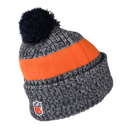 Bonnet à Pompon NFL Sideline Sport Knit Denver Broncos bleu marine-orange NEW ERA