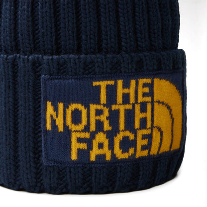 Bonnet à Pompon Recyclé Heritage Ski Tuke bleu marine-jaune THE NORTH FACE