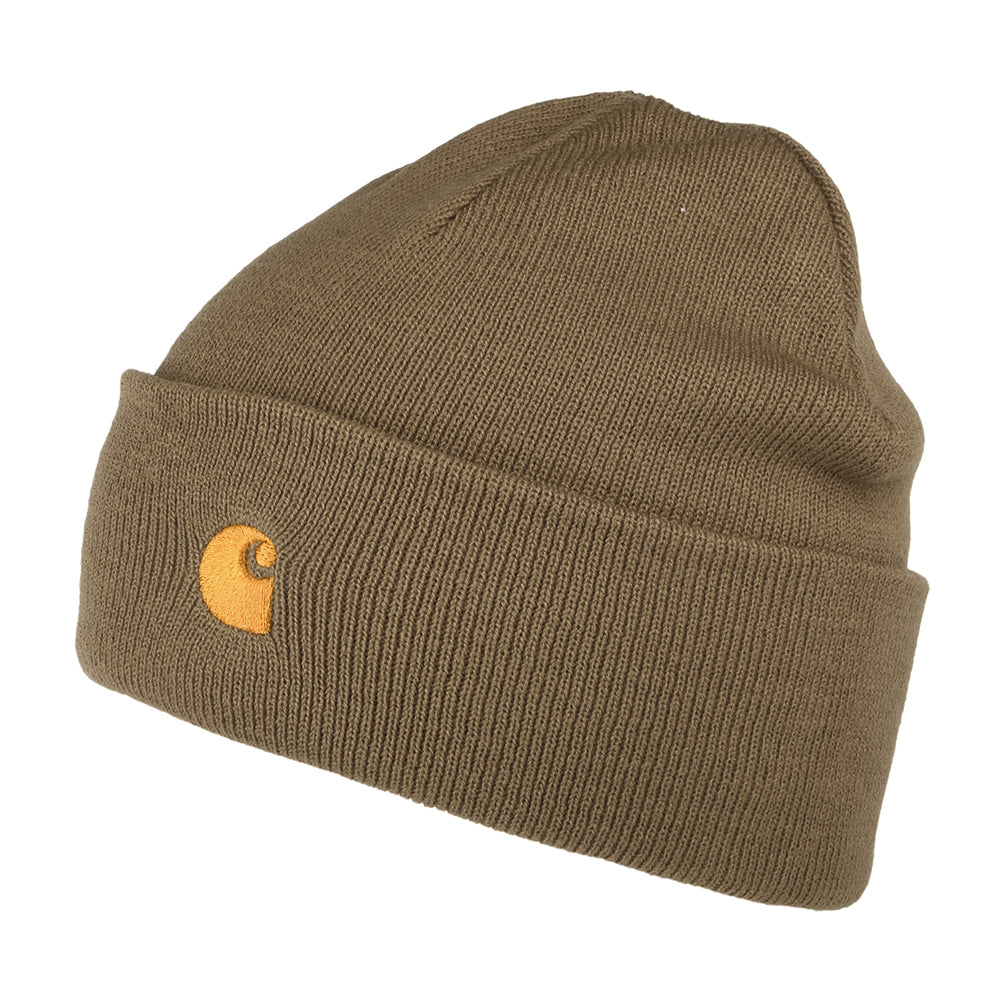 Bonnet à Revers Chase cacahuète CARHARTT WIP