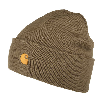 Bonnet à Revers Chase cacahuète CARHARTT WIP
