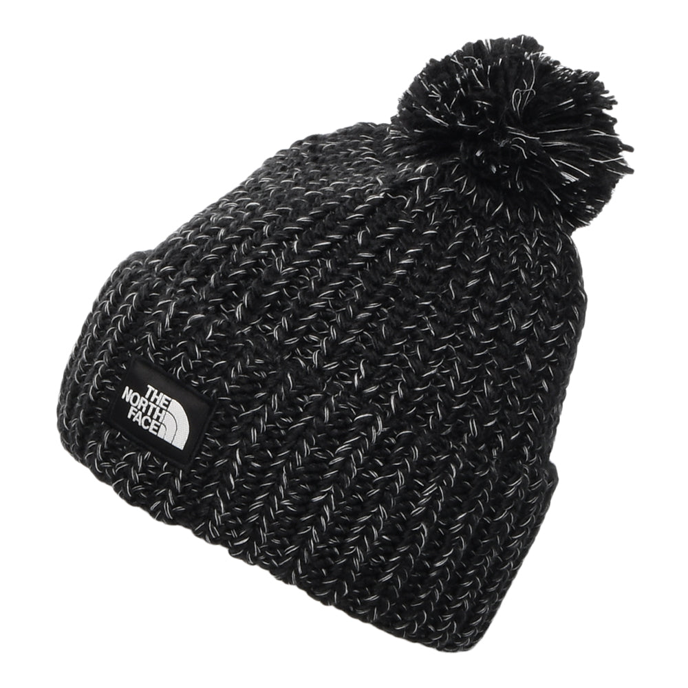 Bonnet à Pompon Cozy Chunky Cabin noir-blanc THE NORTH FACE