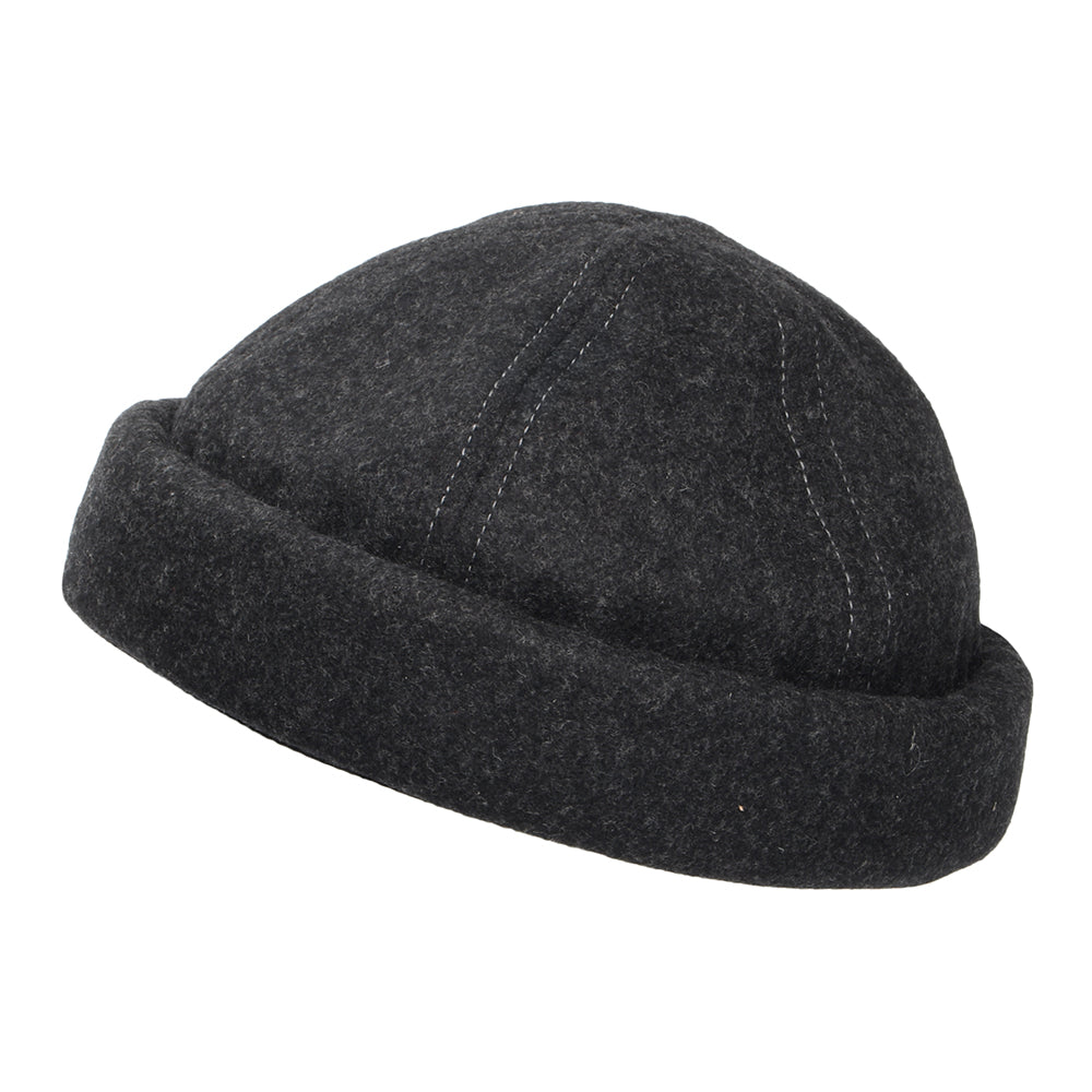 Béret En Laine 100% Dorfman Pacific - Gris, Taille Unique - Neuf Avec étiquettes