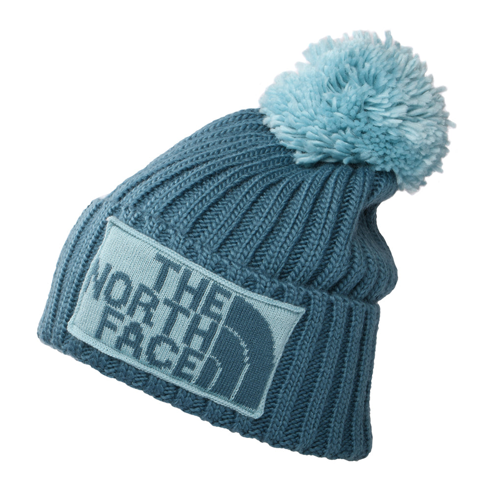 Bonnet à Pompon Recyclé Heritage Ski Tuke bleu sarcelle-aqua THE NORTH FACE