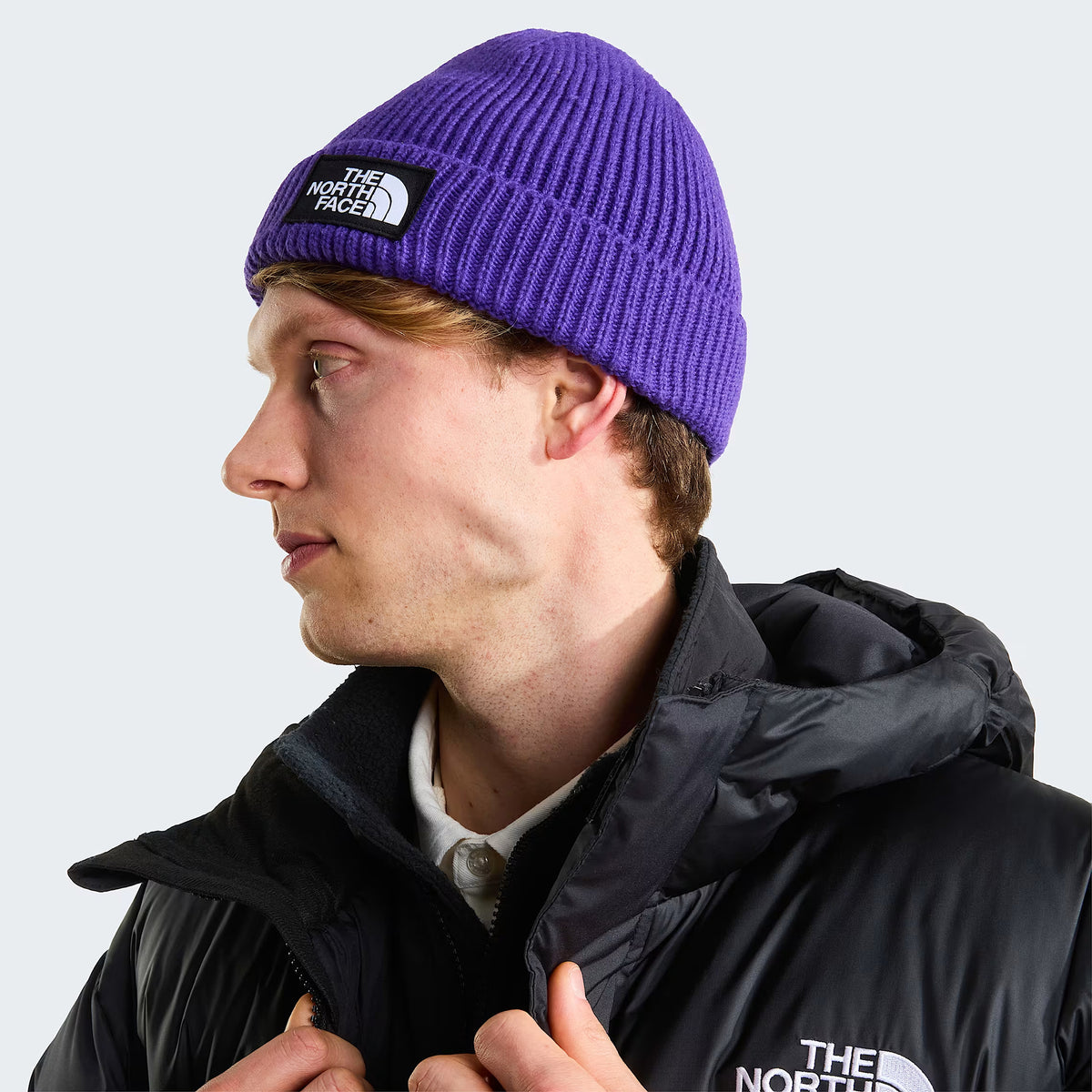 Bonnet Recyclé TNF Logo Box violet THE NORTH FACE