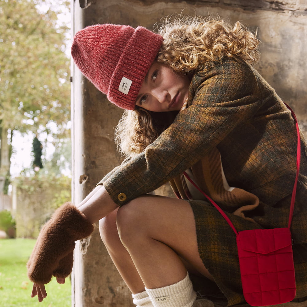 Bonnet Recyclé Owlet rouge BARTS