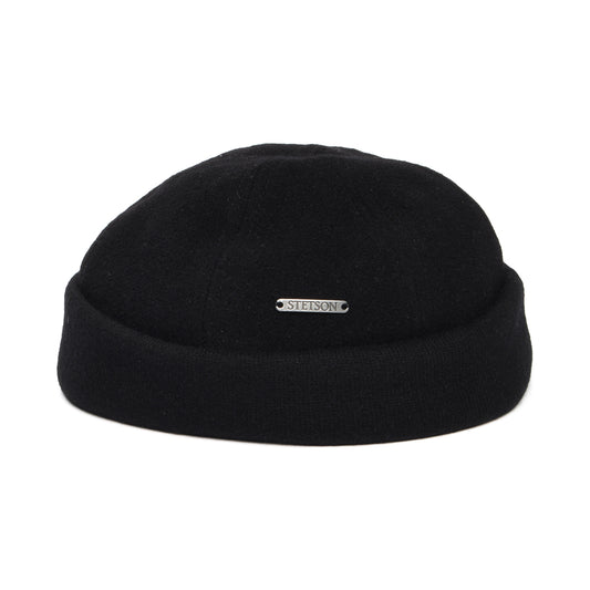 Bonnet Miki Breton en Laine et Cachemire Sparr noir STETSON