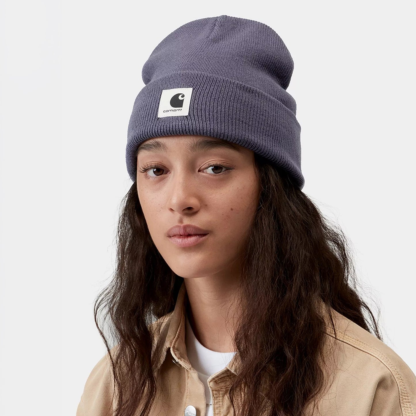 Bonnet à Revers Ashley violet poudré CARHARTT WIP