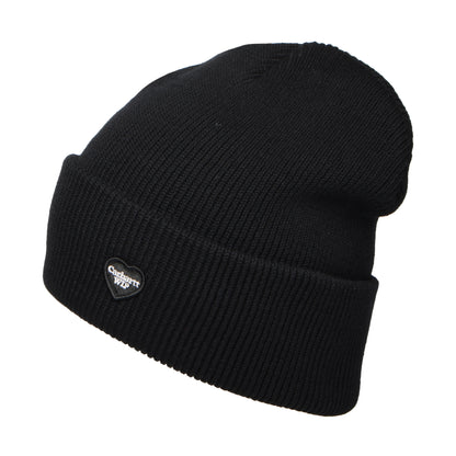 Bonnet en Coton Bio Small Heart noir CARHARTT WIP