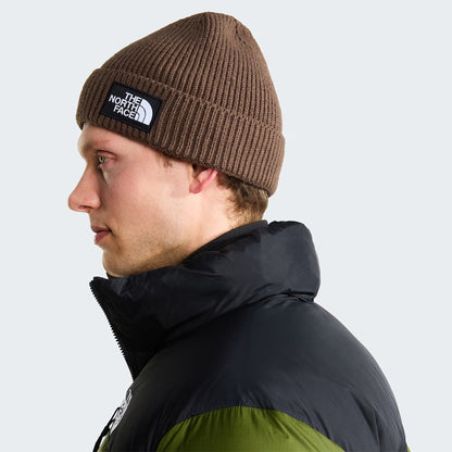 Bonnet Recyclé TNF Logo Box marron fumé THE NORTH FACE
