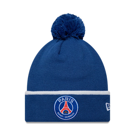 Bonnet à Pompon Core Cuff Paris Saint-Germain FC bleu NEW ERA