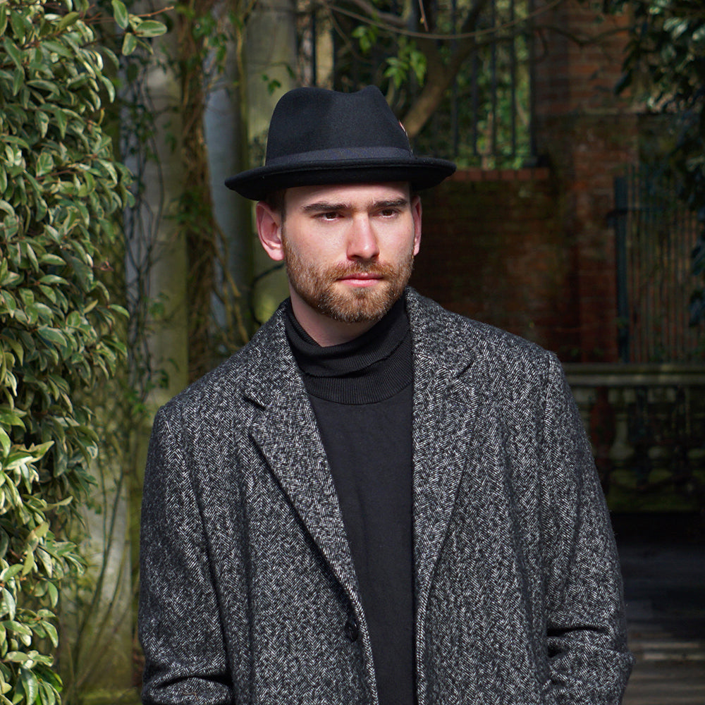 Chapeau Trilby Déformable Blues noir JAXON & JAMES - VENTE EN GROS