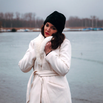 Toque Fourrure noir  JAXON & JAMES - VENTE EN GROS