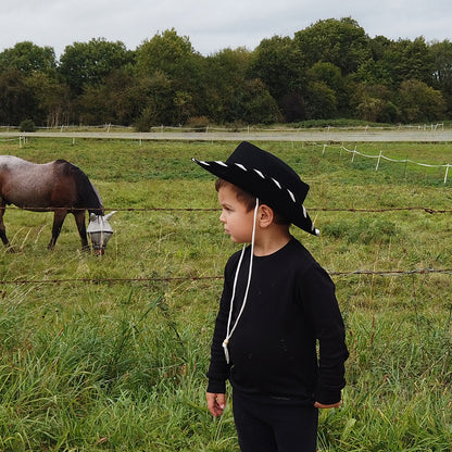 Chapeau Cowboy Enfant noir-blanc JAXON & JAMES - VENTE EN GROS