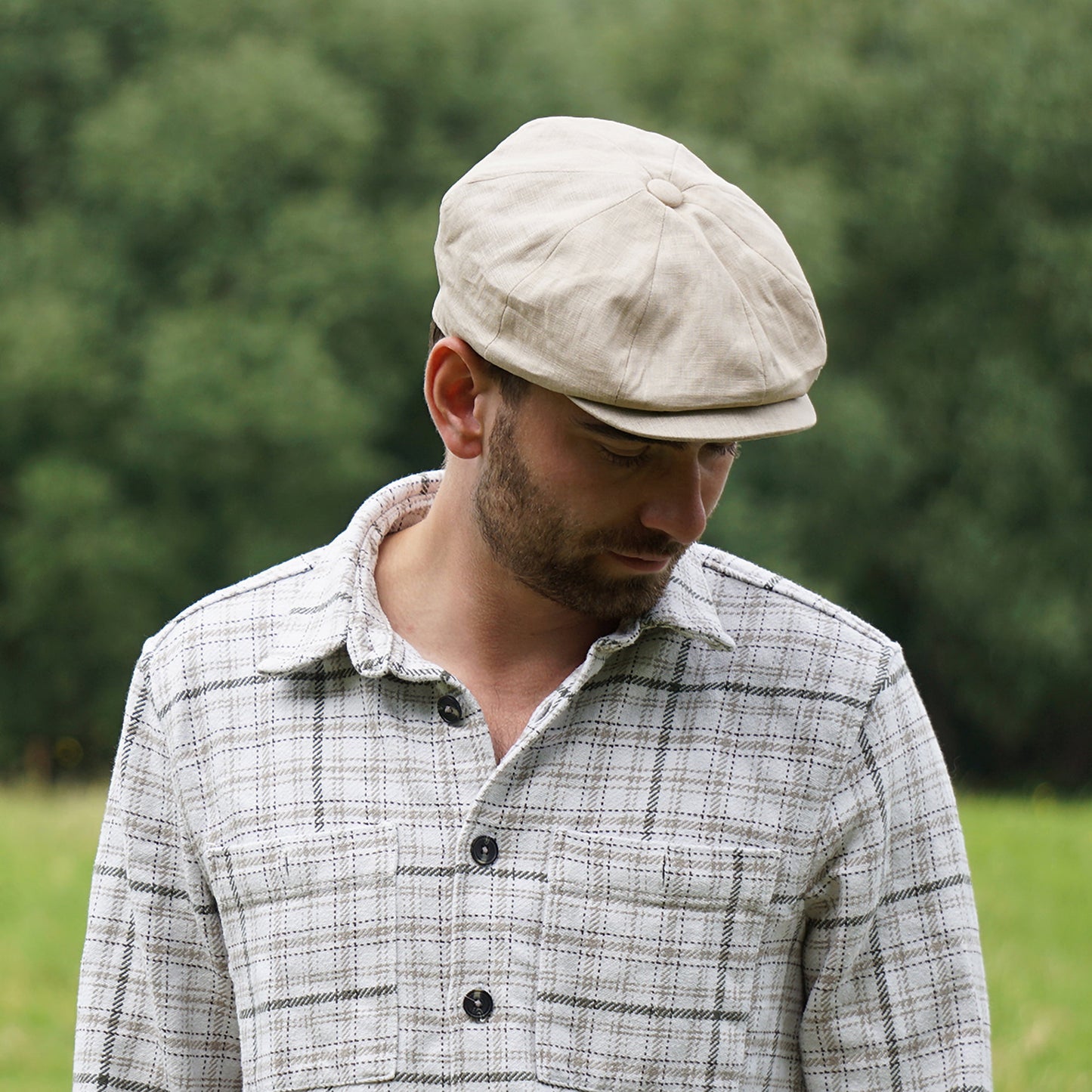 Casquette Gavroche en Lin naturel JAXON & JAMES - VENTE EN GROS