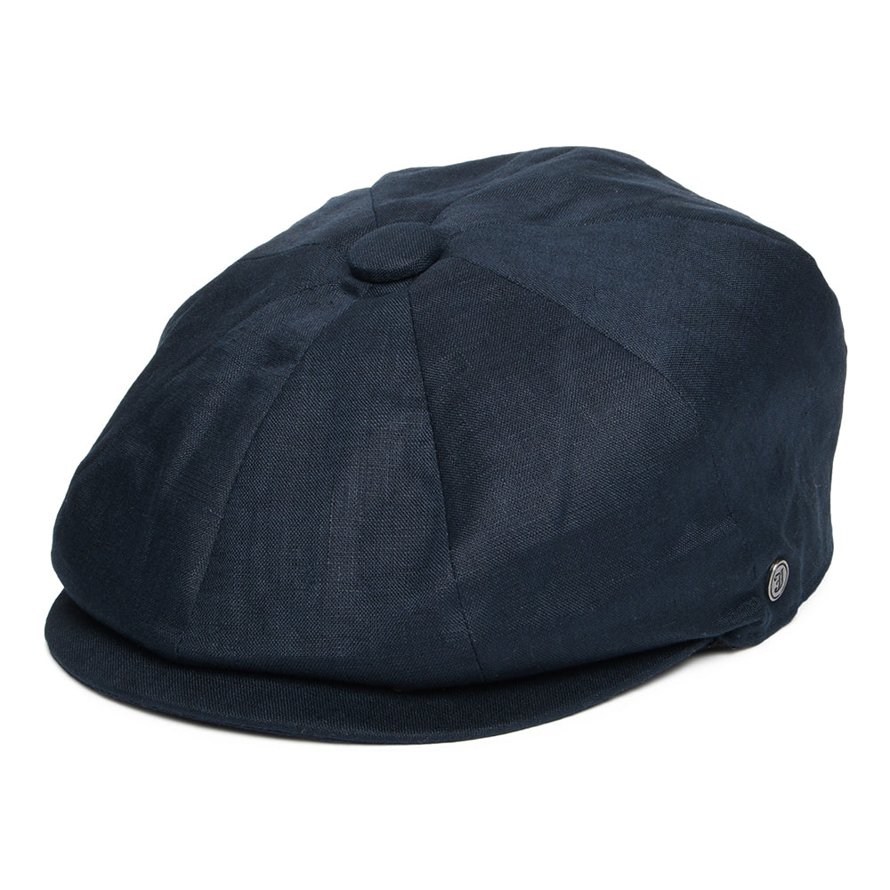 Casquette Gavroche en Lin bleu marine XX JAXON & JAMES - VENTE EN GROS