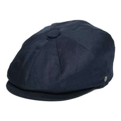 Casquette Gavroche en Lin bleu marine XX JAXON & JAMES - VENTE EN GROS
