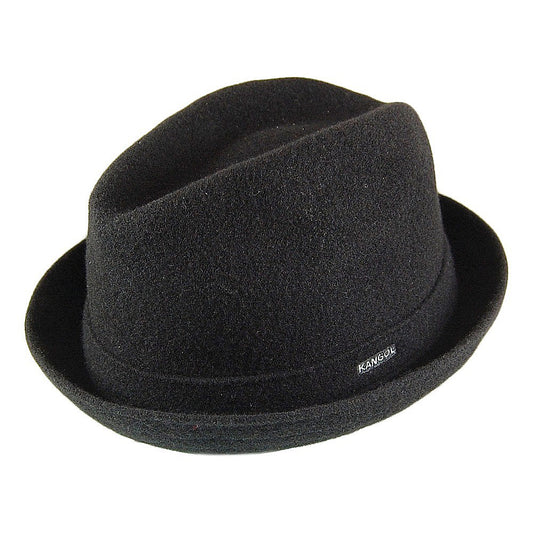 Chapeau Trilby en Laine Player noir KANGOL