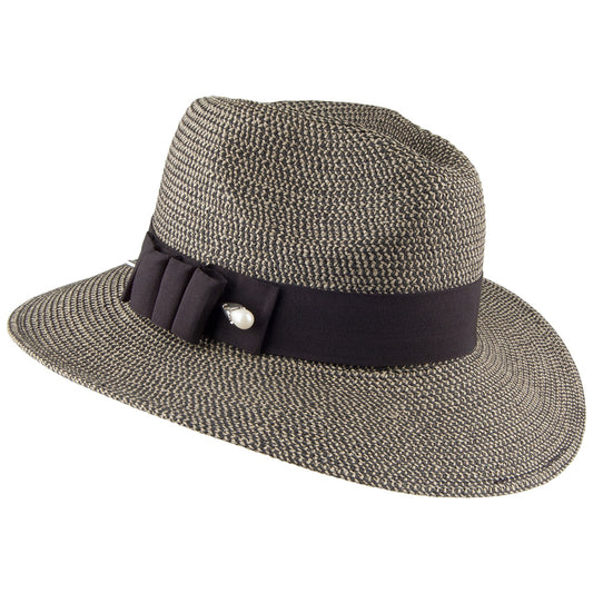 Chapeau Fedora Safari Ellery mélange de marrons BETMAR