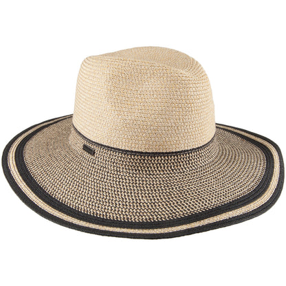 Chapeau Fedora Porto naturel-noir BETMAR