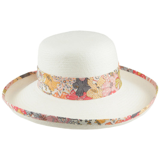 Chapeau Panama à Imprimé Floral Liberty naturel OLNEY