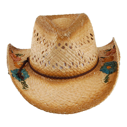Chapeau de Cowboy en Raphia San Minata naturel SCALA