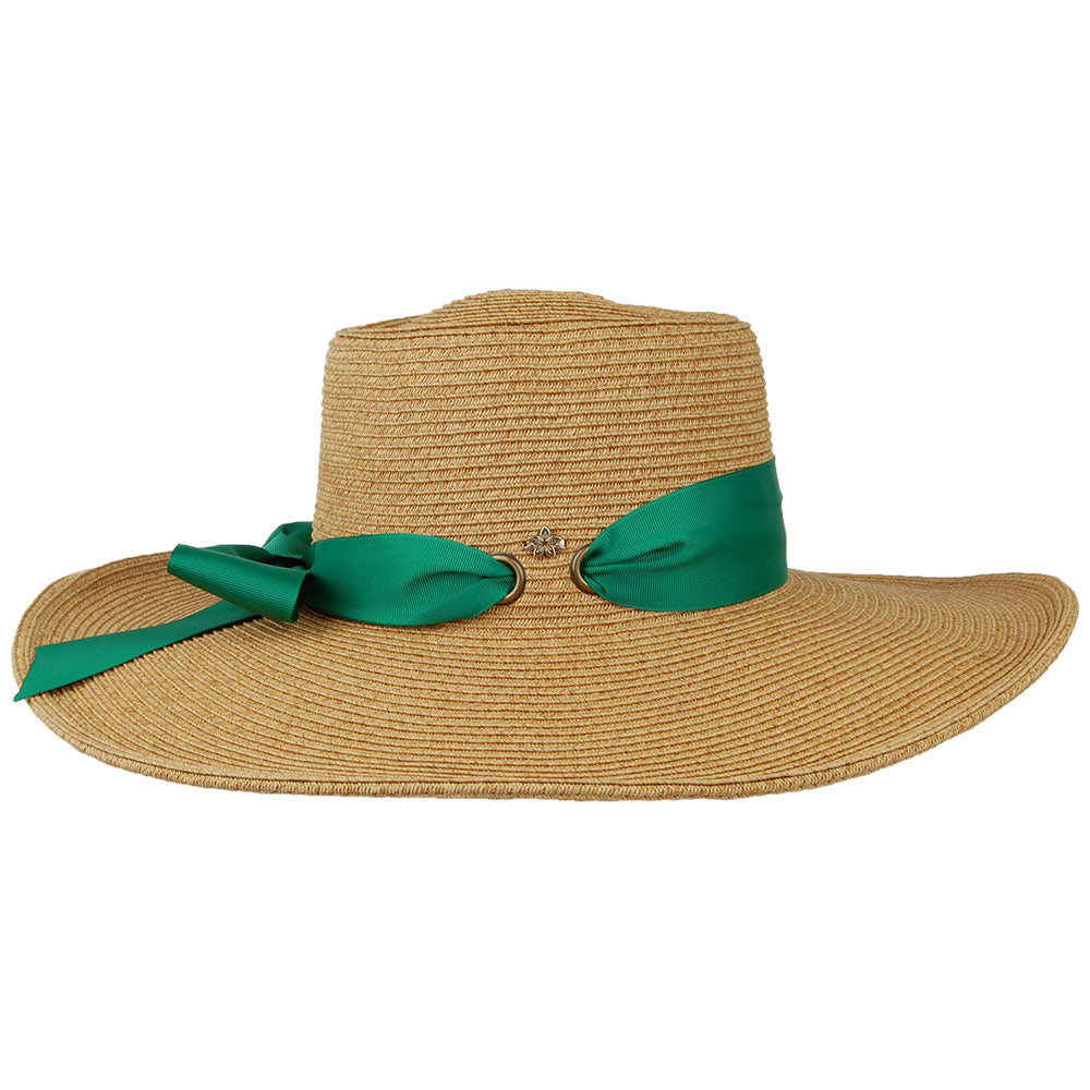 Chapeau Été en Papier Tressé Dorothy naturel-vert CAPPELLI
