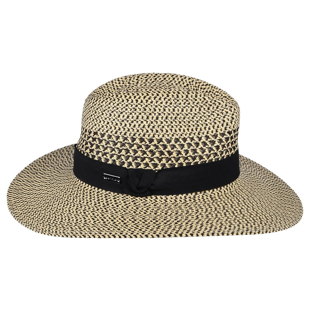 Chapeau Fedora Été Blanchet mélange de beige sable BETMAR