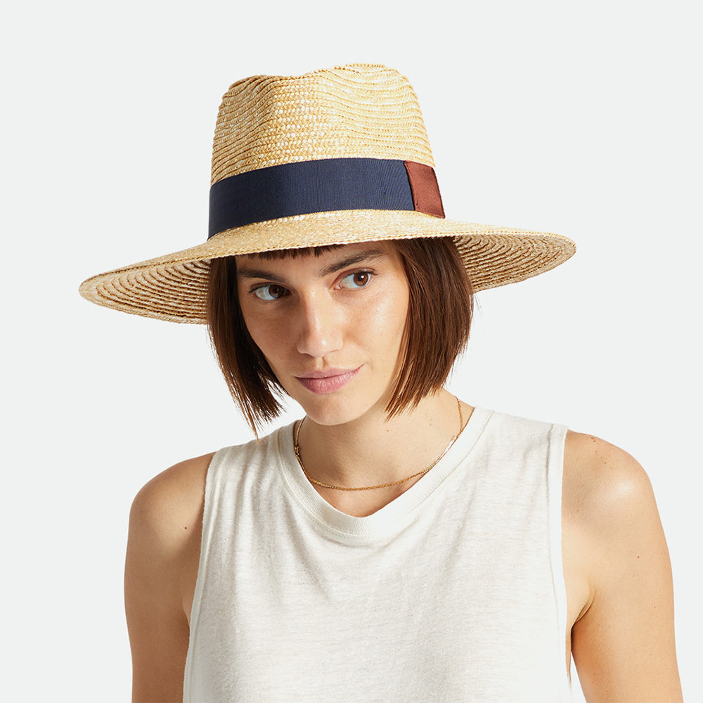 Chapeau Été en Paille Joanna miel BRIXTON