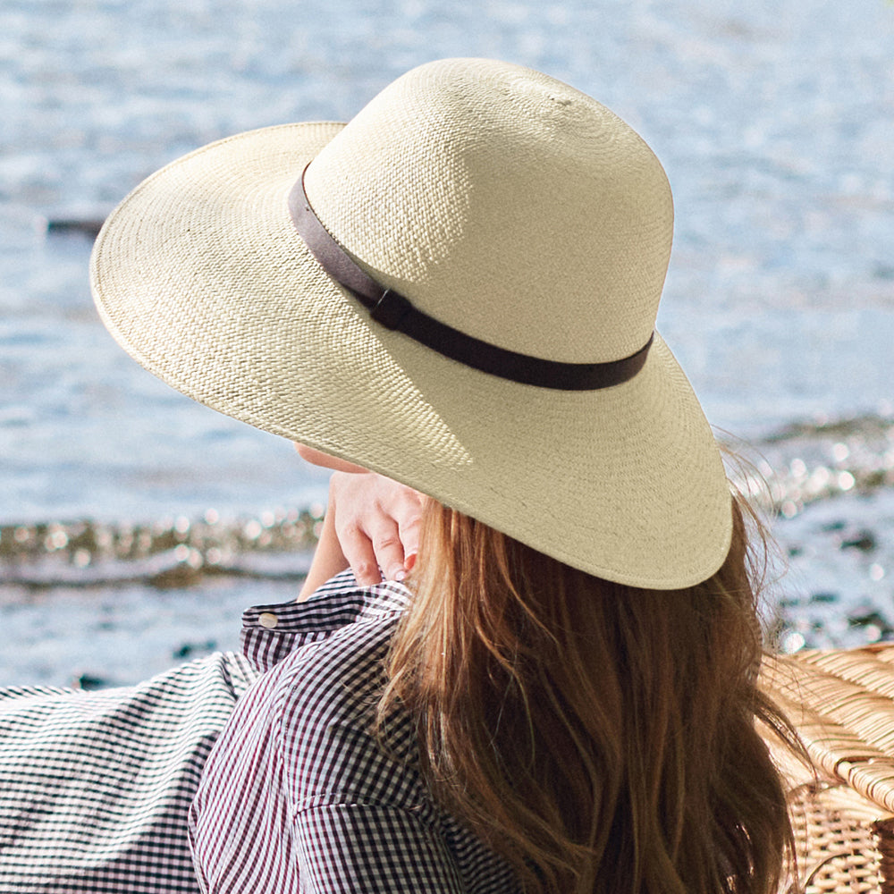 Chapeau Été Panama à Bord Large Blenheim naturel FAILSWORTH