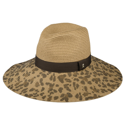 Chapeau Fedora Été à Bord Large Léopard Sia naturel-marron JOULES