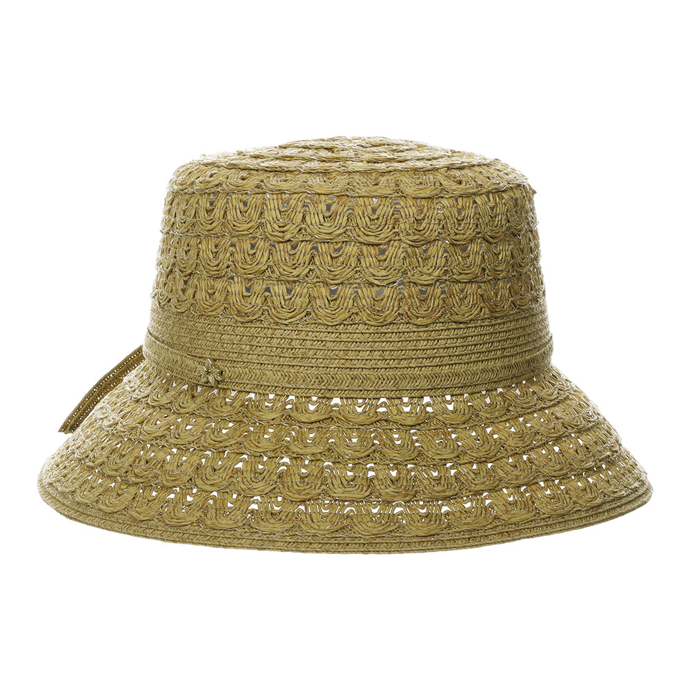 Chapeau Bob en Papier Tressé Sorina toast CAPPELLI