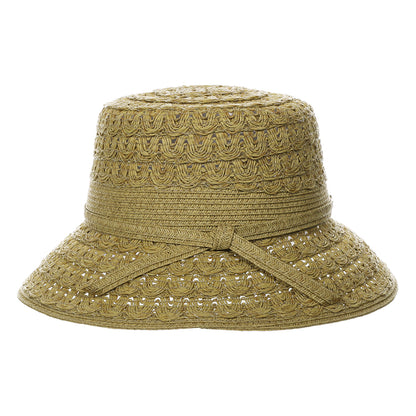 Chapeau Bob en Papier Tressé Sorina toast CAPPELLI