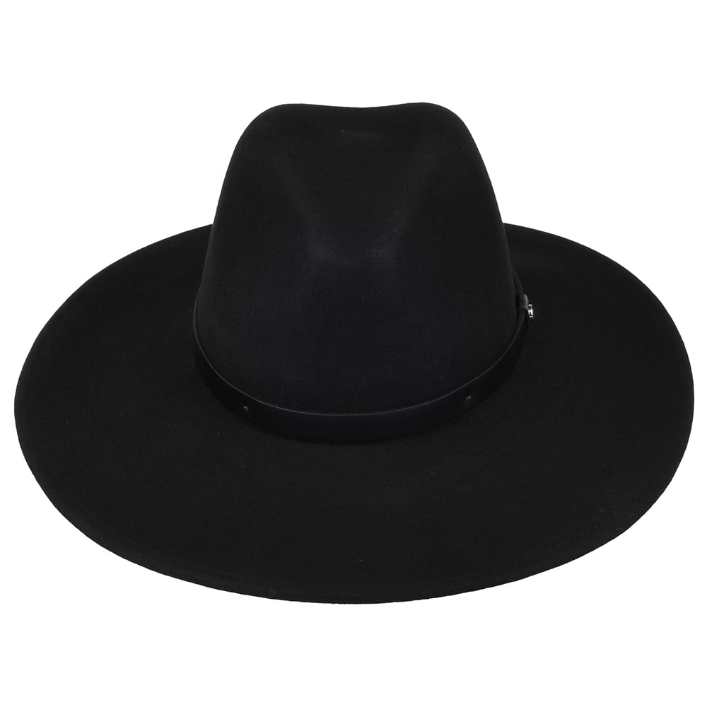 Chapeau Fedora à Bord Large Layton noir BRIXTON