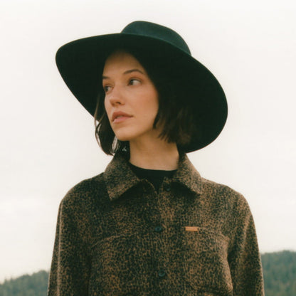 Chapeau Fedora à Bord Large Layton noir BRIXTON