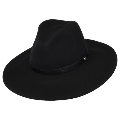 Chapeau Fedora à Bord Large Layton noir BRIXTON