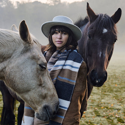 Chapeau Canotier en Laine Feutrée Fawne gris chiné BARTS
