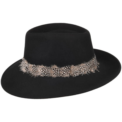 Chapeau Fedora Plume Country noir FAILSWORTH