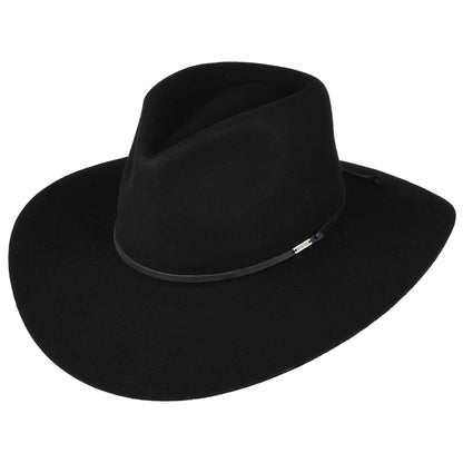 Chapeau Fedora en Laine Feutrée Hailey noir BRIXTON