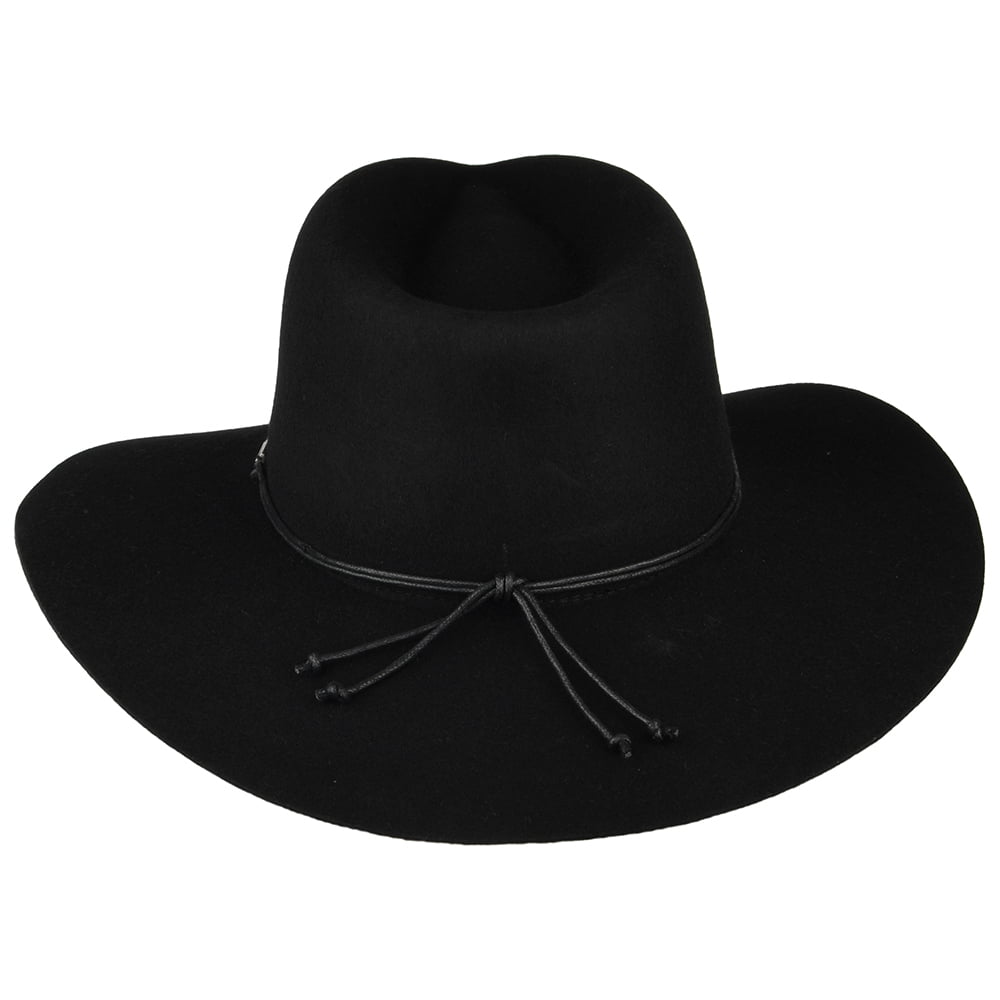 Chapeau Fedora en Laine Feutrée Hailey noir BRIXTON