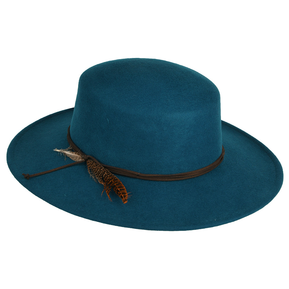 Chapeau Femme En Paille Bloomingdale's - Couleur Bleu Sarcelle, Style été, Neuf Sans étiquette