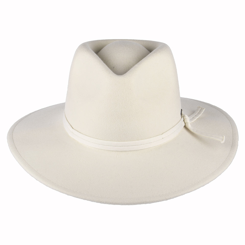 Chapeau Fedora en Laine Feutrée Pliable Joanna blanc cassé BRIXTON