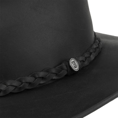 Chapeau de Cowboy en Cuir de Buffle noir JAXON & JAMES