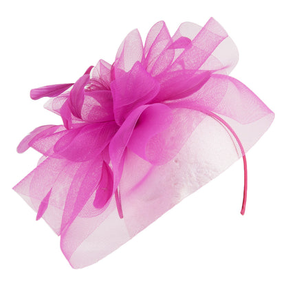 Chapeau Bibi avec Voile Joanne fuchsia JANE ANNE DESIGNS