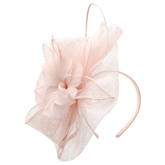 Chapeau Bibi Satine rose clair JANE ANNE DESIGNS