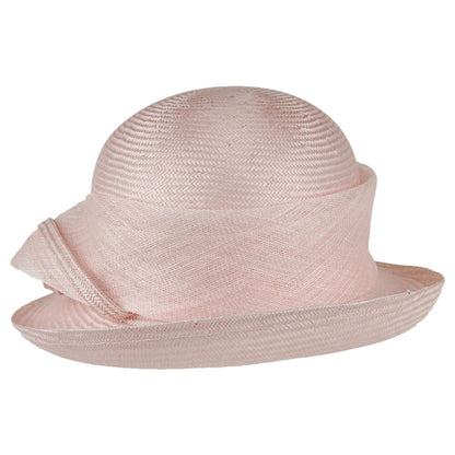 Chapeau Cloche Molly en Paille rose WHITELEY