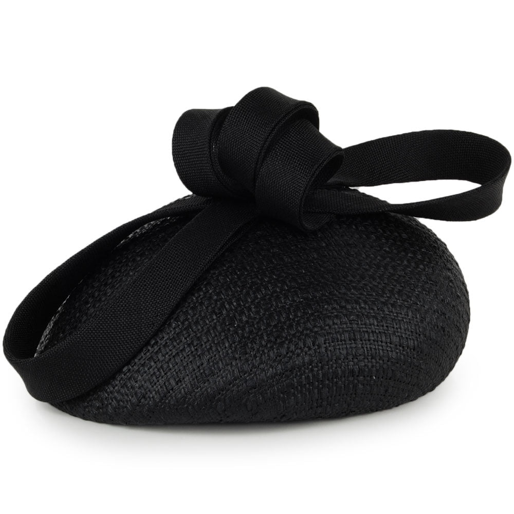 Chapeau Calot en Paille Freya noir WHITELEY